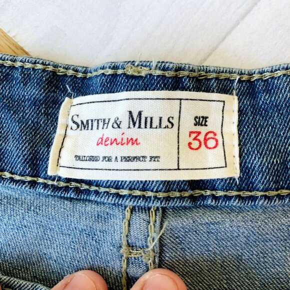 Smith & Mills Mens Slim Fit Jeans Stretch Denim Mid Rise Size 36 - Picture 10 of 13